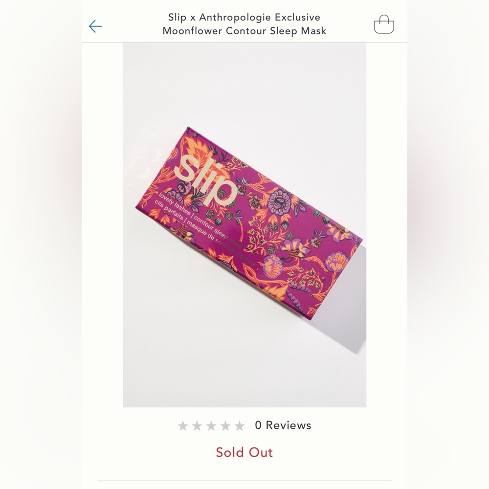 Slip + Anthropologie Exclusive Contour Eye Mask